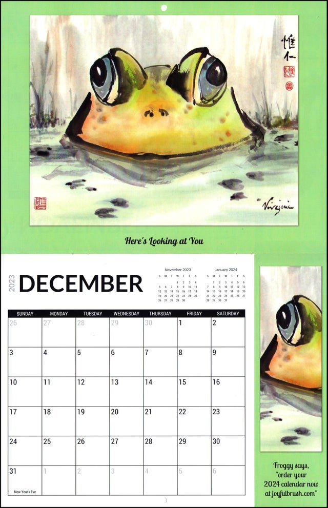 Fabulous Frogs 2023 Calendar - Temporarily out of stock
